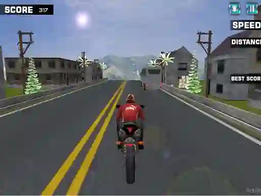 Mchezo Highway Rider Motorcycle Racer online