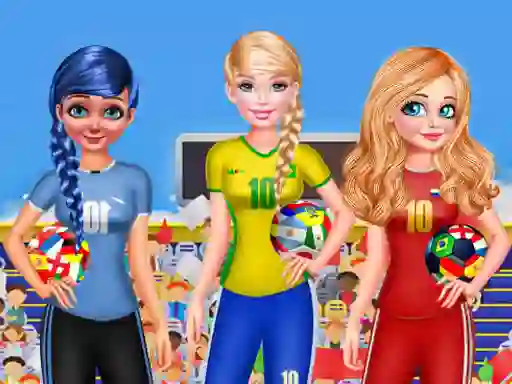 Mchezo BFF Princess Vote For  FIFA 2018 Quarter Finals online