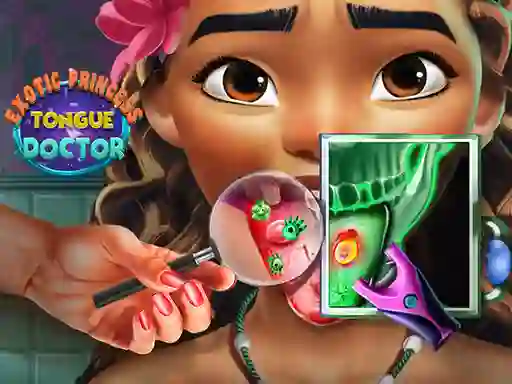 Mchezo Exotic Princess Tongue Doctor online