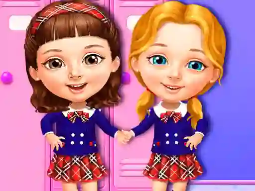 Mchezo Sweet Baby Girl Cleanup Messy School online
