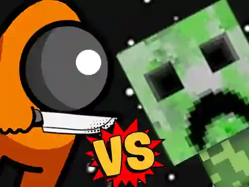 Mchezo Among vs Creeper Fight online