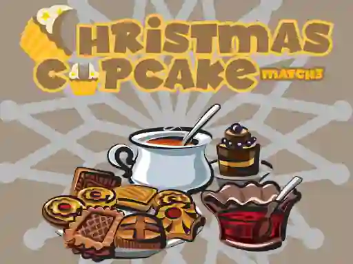 Mchezo Christmas Cupcake Match 3 online