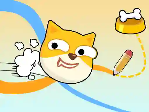 Mchezo Doge Rush Draw Home Puzzle online