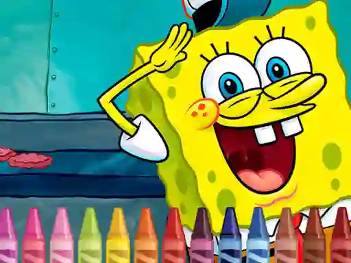 Mchezo Sponge Bob Coloring online