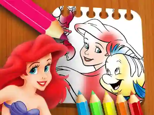Mchezo The Little Mermaid Coloring Book online
