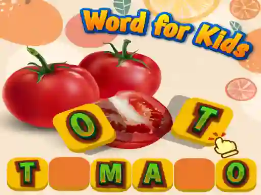 Mchezo Fruits and Vegetables Word for Kids online