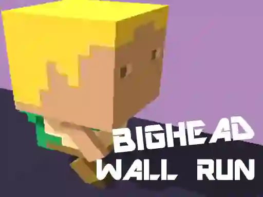 Mchezo Big Head Wall Run online