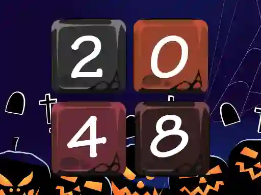 Mchezo Halloween 2048 online