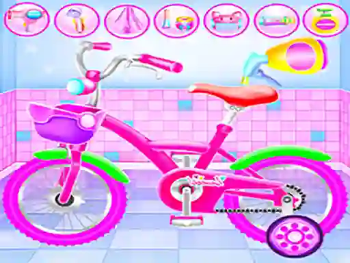 Mchezo Girl Bike Fix & Washing Salon online