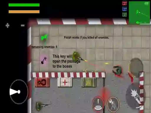 Mchezo Zombie War 2D online