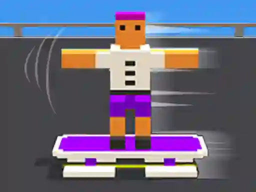 Mchezo Blocky Skater Rush online