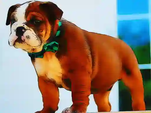 Mchezo Bulldog Puppy Puzzle online