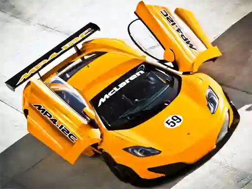 Mchezo McLaren GT3 Puzzle online