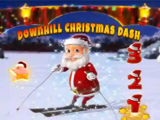 Mchezo Downhill Christmas Dash online