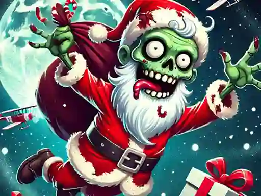 Mchezo Flappy Zombie Santa Christmas Game online