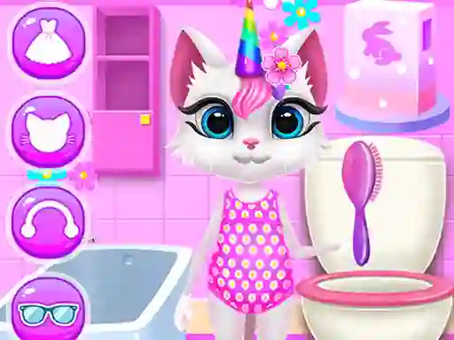 Mchezo Kitty Unicorn Daily Care online