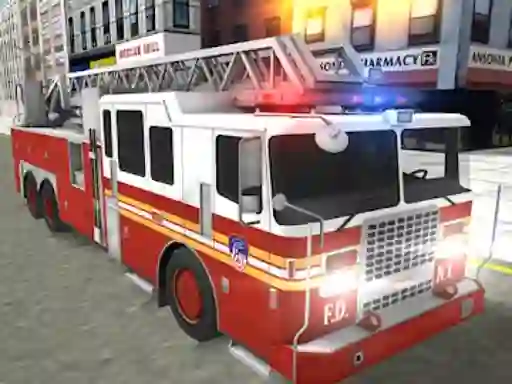 Mchezo Real Truck Fire Drive Sim online