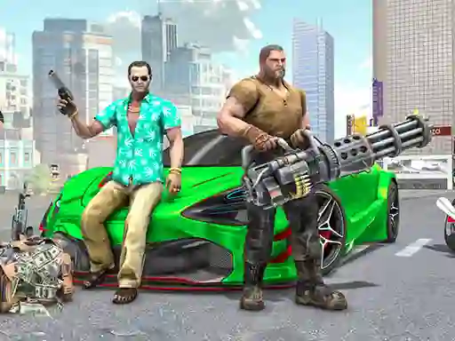Mchezo Real Gangster City Crime Car Simulator Game online