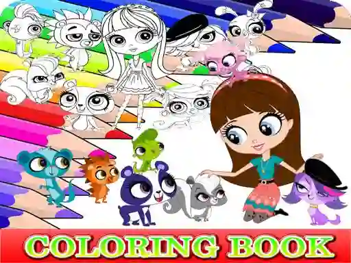 Mchezo Coloring Book for Littlest Pet Shop online