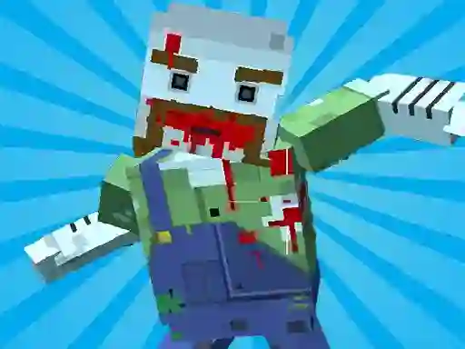 Mchezo Blocky Gun Warfare Zombie online
