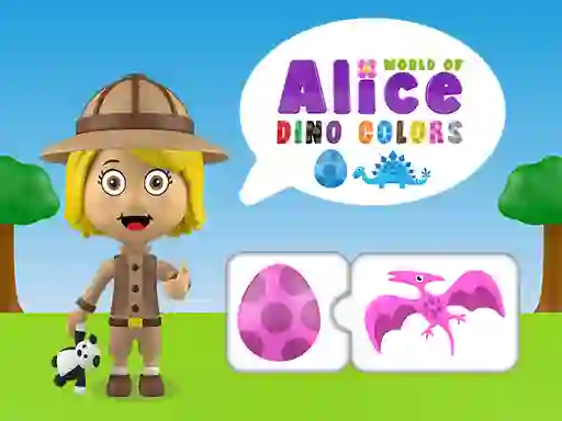 Mchezo World of Alice Dino Colors online