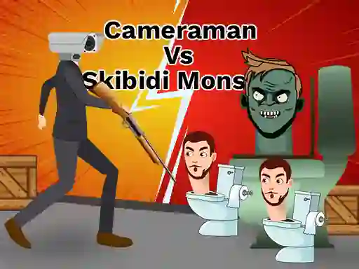 Mchezo Cameraman vs Skibidi Monster: Fun Battle online