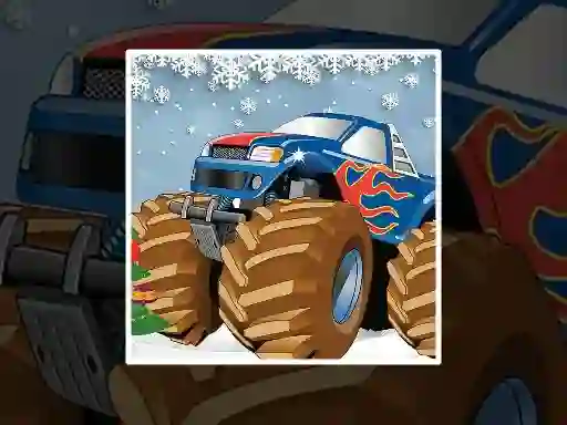 Mchezo Winter Monster Truck Puzzles online