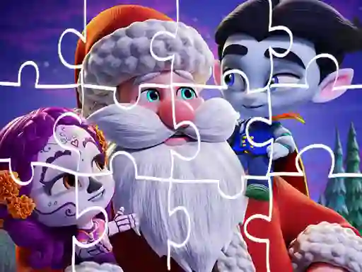 Mchezo Super Monsters Christmas Jigsaw online