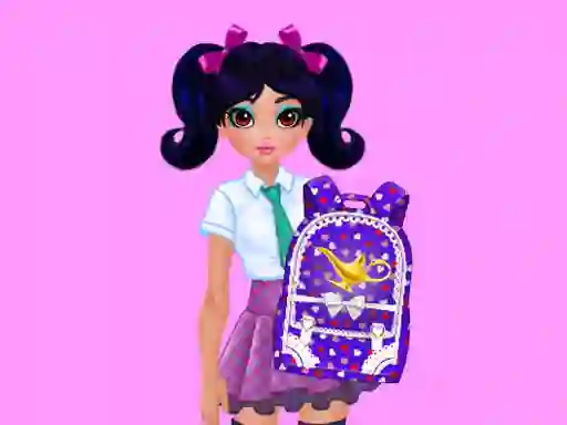 Mchezo Jasmine and Elsa School Bag Design Contest online