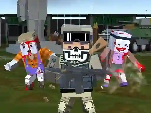 Mchezo Combat Pixel Arena 3D Zombie Survival online
