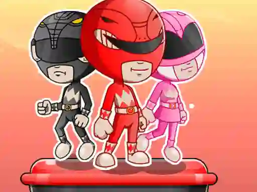 Mchezo Power Rangers adventure dash online