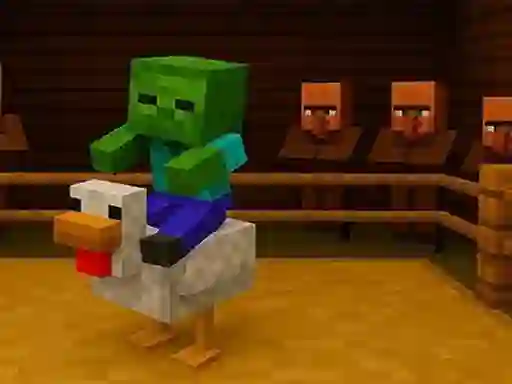 Mchezo Chicken Jockey hidden lava chicken online
