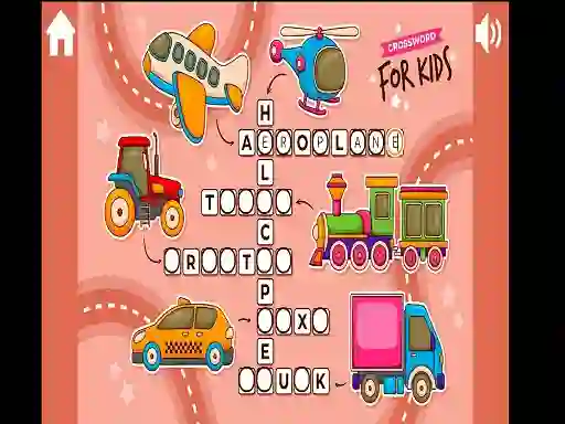 Mchezo Crossword for Kids online