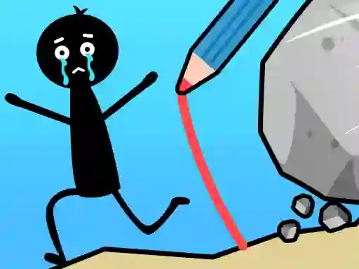 Mchezo Save The Stick: Draw Line online