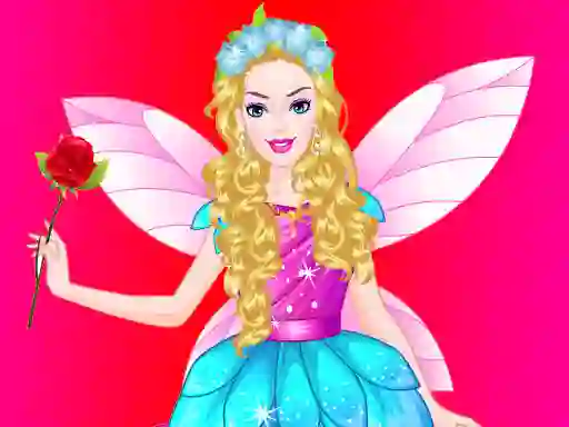 Mchezo Barbie Angel Dress up online