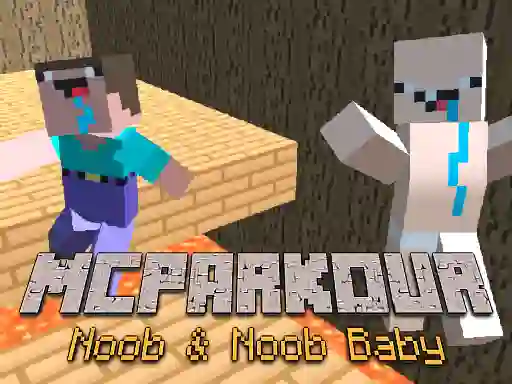 Mchezo MCParkour Noob & Noob Baby online