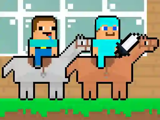 Mchezo Noob vs Pro HorseCraft online
