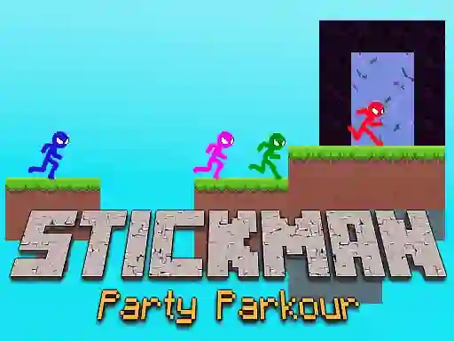 Mchezo Stickman Party Parkour online