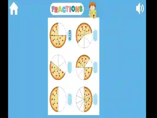 Mchezo Fractions online