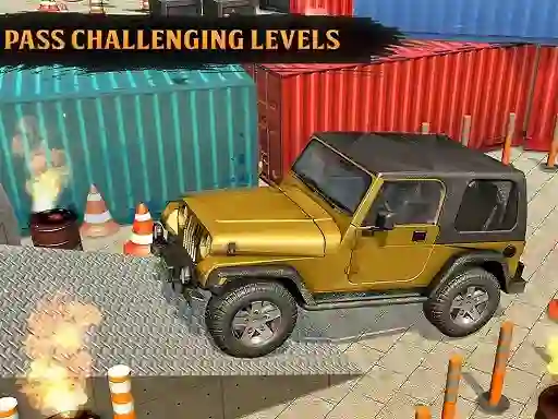 Mchezo Classic Real 4x4 Jeep Parking Drive Game online