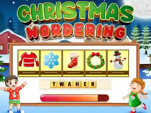 Mchezo Xmas wordering online