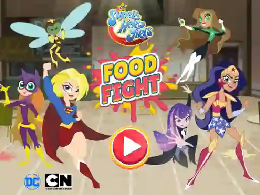 Mchezo DC Super Hero Girls Food Fight online