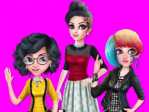 Mchezo College Girl Squad Fashion Dressup online