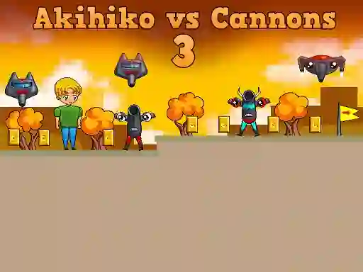 Mchezo Akihiko vs Cannons 3 online