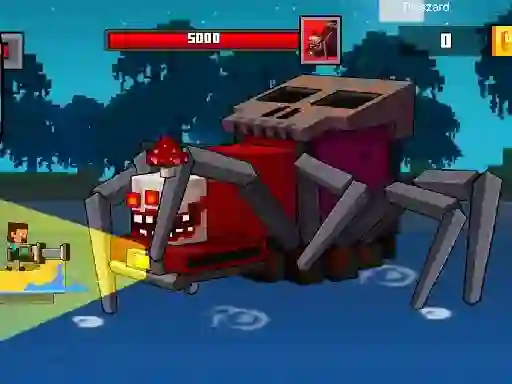 Mchezo Pirate Block Craft Monster Shooter online