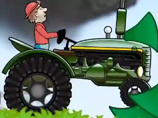 Mchezo Tractor Driving Hill Climb 2D online