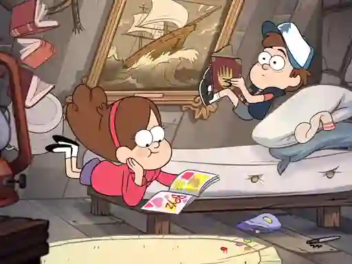 Mchezo Gravity Falls Slide online