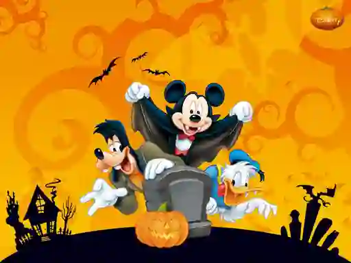 Mchezo Disney Halloween Jigsaw Puzzle online