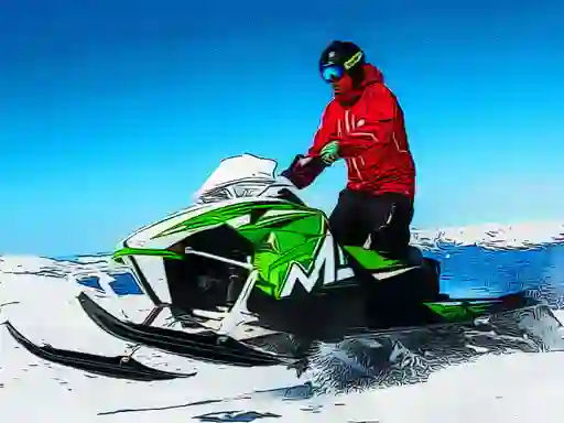 Mchezo Snowmobile Jigsaw online