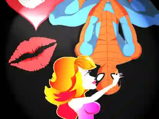 Mchezo Spiderman Kiss online